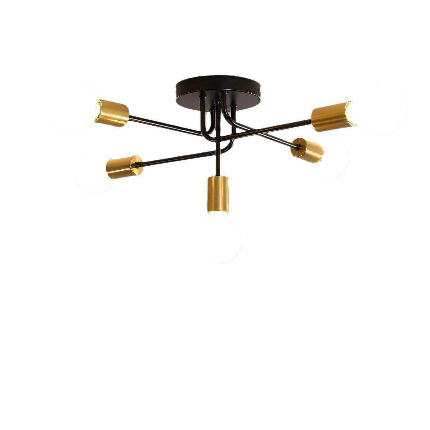 美室铁艺黑色工业风灯吸顶灯复古HPH式多头客厅卧书房饰,家装灯饰光源,客厅吸顶灯,淘宝优惠券,粉丝福利购,淘宝优惠卷