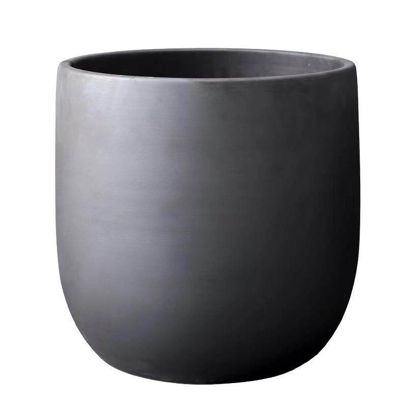 北欧花盆黑代现约花瓶白色陶瓷绿植水培VHV陶罐大口径室内植物摆