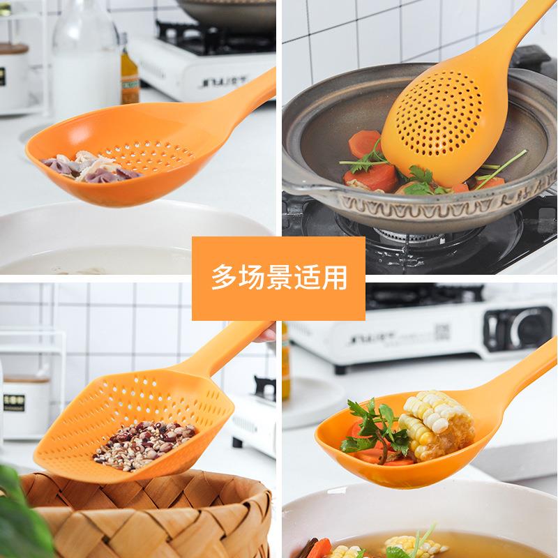 日式捞饺子大漏勺厨房长柄捞面条勺子家用火锅耐高温沥水捞勺滤网