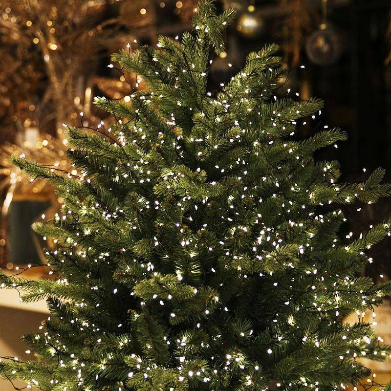 韩国圣诞树灯串鞭炮灯圣诞节装饰遥控低压灯串铜线灯节日灯光布置