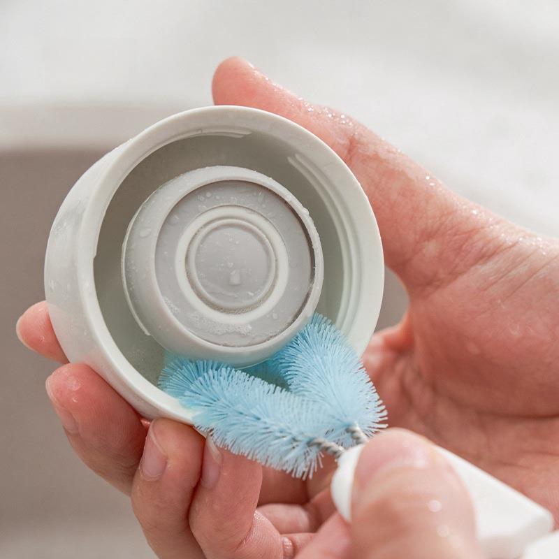 日本家用加长柄保温杯玻璃杯刷奶瓶刷清洁刷套装吸管刷洗杯子神器