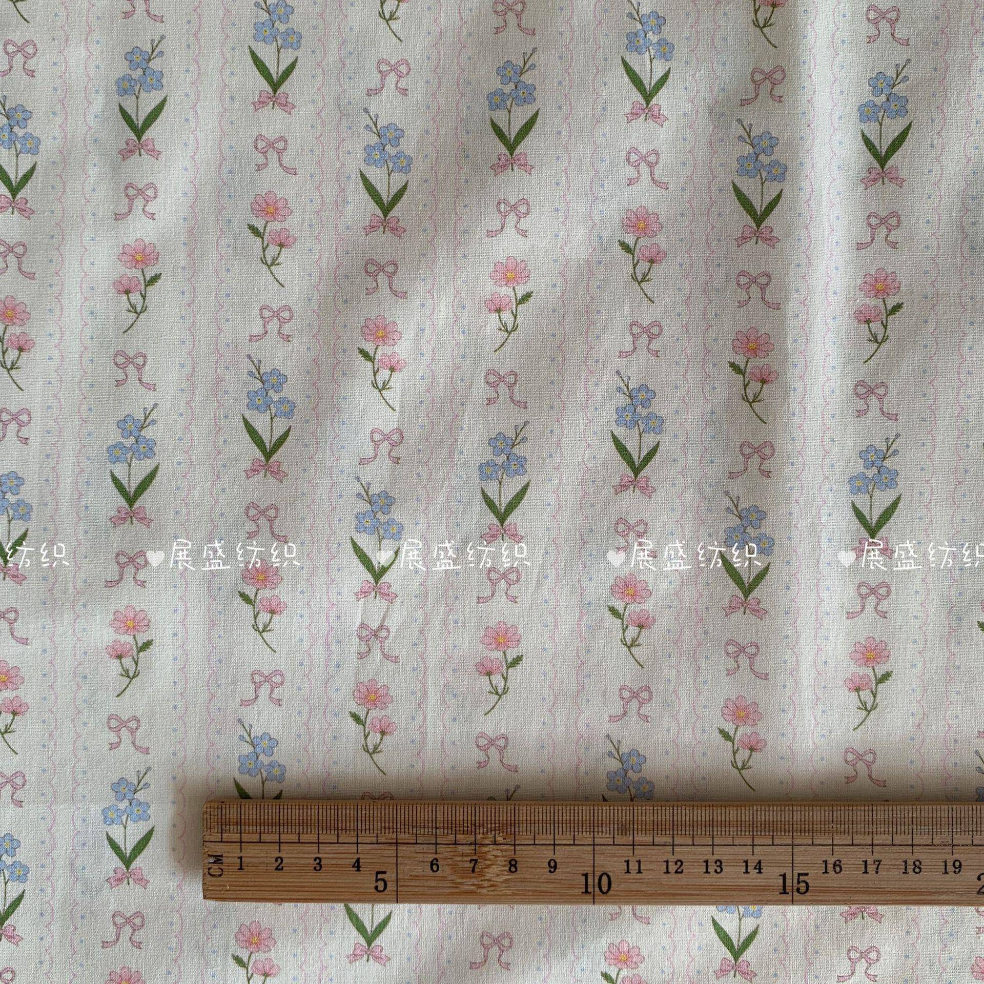全棉40支数码印花面料 小清新碎花花布 diy娃衣床品饰品成人童装
