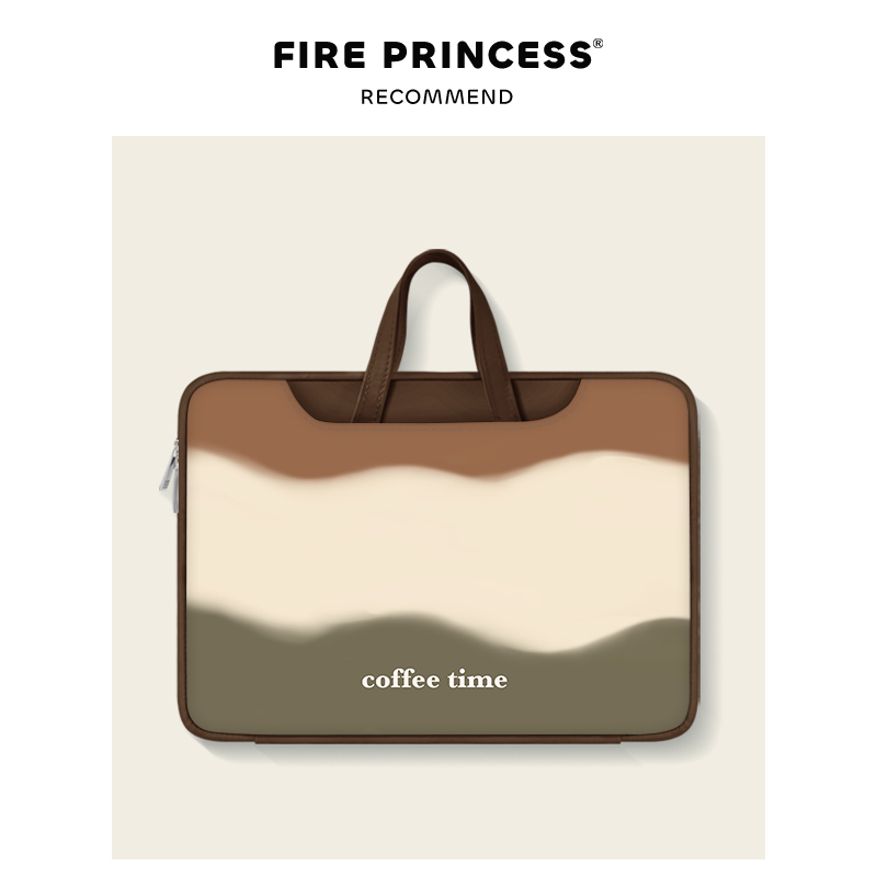FP水彩咖啡2024笔记本电脑包