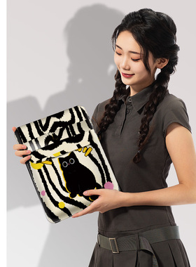 FIREPRINCESS黑猫竖版平板内胆包适用适用于ipad9苹果mini6电脑包小米平板6华为matepad11寸轻薄设计女生