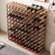 酒架简约现代红酒架酒柜置物架家用葡萄酒实木展示架红酒瓶摆放架