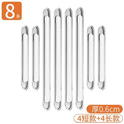 冰箱门防撞贴条透明拉手硅胶垫玻璃衣柜门把手保门框墙角护角新款