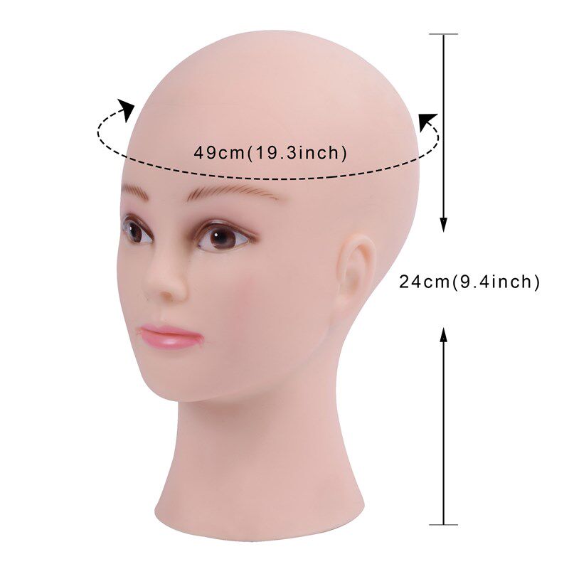 Bald Mannequin Head With Clamp  Mannequin Head  Wig Making H