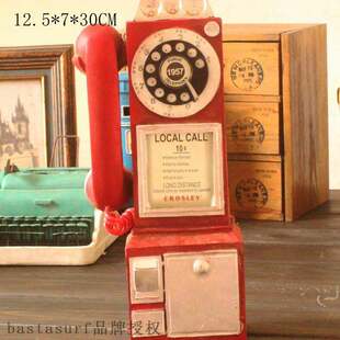 极速Retro telephone decoration, home wall decoration, Korean