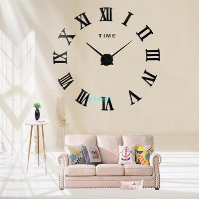 New fashion 3D Big size Digital Beautiful Wall Clock New Bla