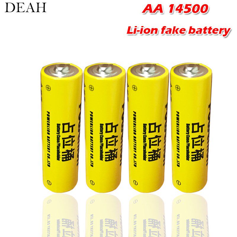 4pcs/lot 14500 li ion lithium dummy fake battery for Lithiu