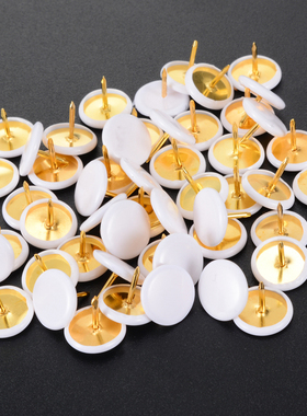 50pcs White Push Pins Thumb Thumbtack Tacks Board Pins for O