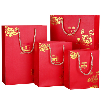 喜糖袋子结婚手提袋婚礼伴手礼盒装回礼喜糖盒礼品糖果包装盒空盒