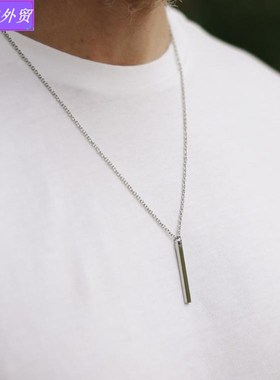 European Men Hip hop necklace Pendant Simple accessories