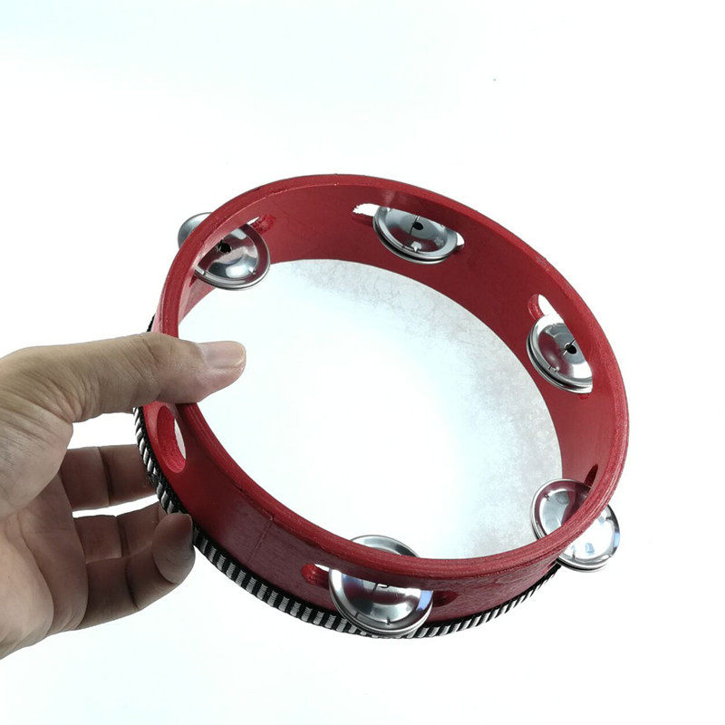 铃鼓舞蹈道具幼儿园检定考试摇铃教具儿童奥尔夫打击乐器木质手拍