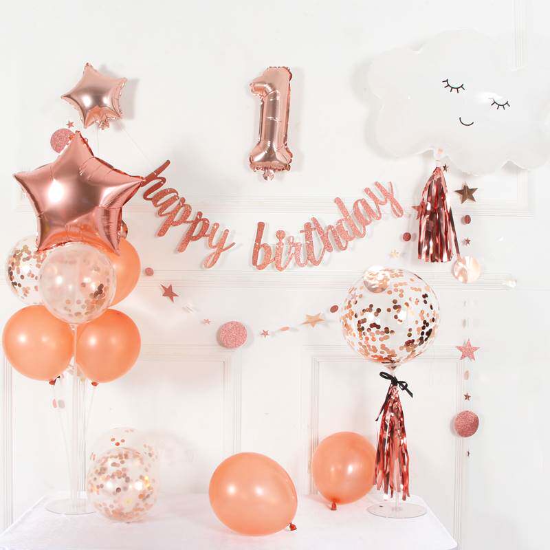 birthday party balloon decorations set happy 100 days
