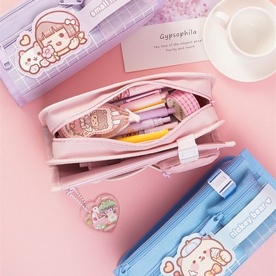 functiona Pencilcase Pen Case School Supplies For Girls Boy