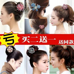 中老年头绳妈妈发花头花宽皮筋绳盘发加宽发套扎头发宽边百搭