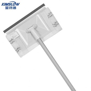 金诗洛K5670可伸缩清洁拖把360度旋转刮擦两用玻璃地板擦多功能墙