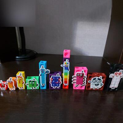 100pcs Numberblocks Multilink Linking Counting Cubes Snap