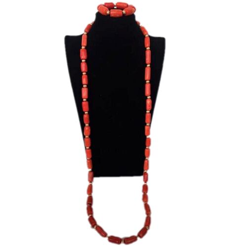 极速4UJewelry Genuine Coral Jewelry Set African Beads Nigeri