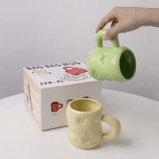 创意陶瓷马克杯高颜值ins风情侣喝水杯子厂家带手柄大咖啡杯