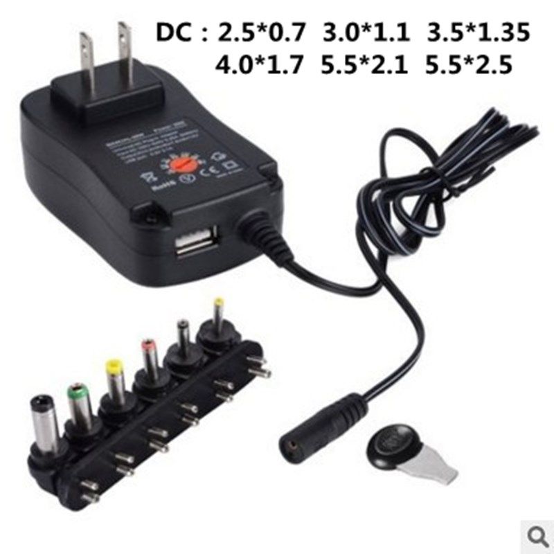 1pcs 3V 4.5V 5V 6V 7.5V 9V 12V 2A 2.5A AC / DC Transformer A