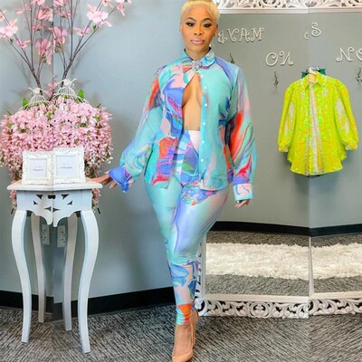 极速Two Piece African Sets For Women 2021 New African Print
