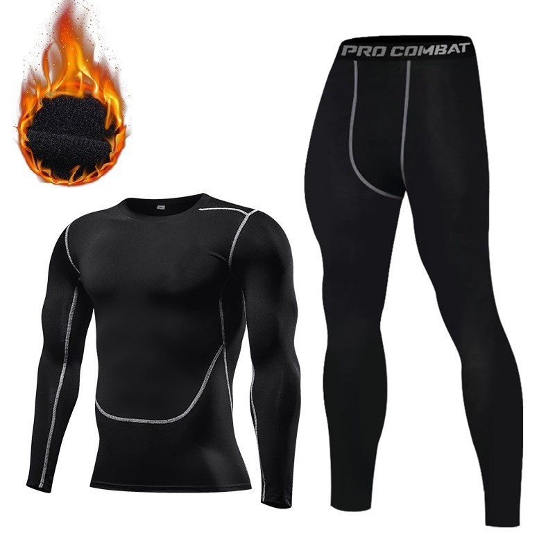 Thermal underwear men compression long johns keep warm winte
