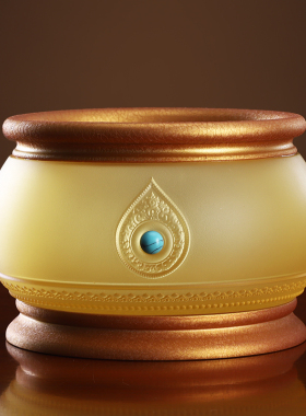 供佛用品佛具大全纯铜琉璃佛前五供香炉果盘花瓶水杯供灯家用摆件