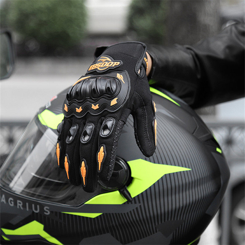 摩托车骑行手套全指触屏夏天四季自行车透气机车装备男女骑士夏季