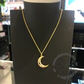 项链 Thomas KE1826 纯银镀金 月亮吊坠 Sabo 汤玛士