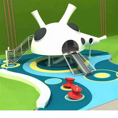 大型户外儿童不锈钢滑梯小区攀爬网幼儿园室外无动力游乐设备定制