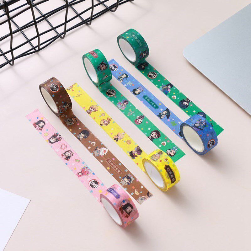 1 roll Anime Demon Slayer Kimetsu no Yaiba Washi Tape 1.5cm