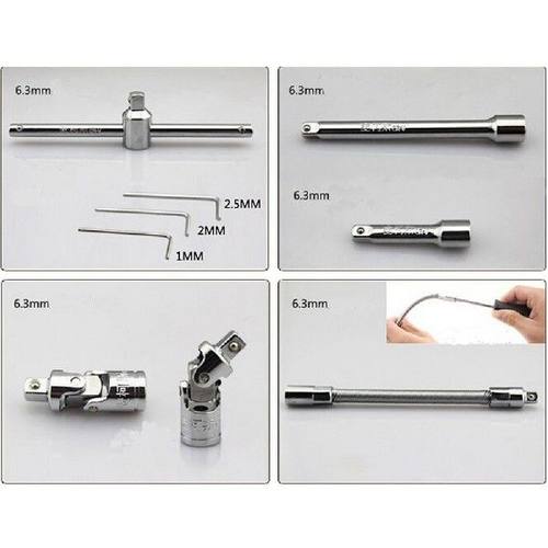 46pcs Car Repair Socket Wrench Set Ratchet Wrench Key