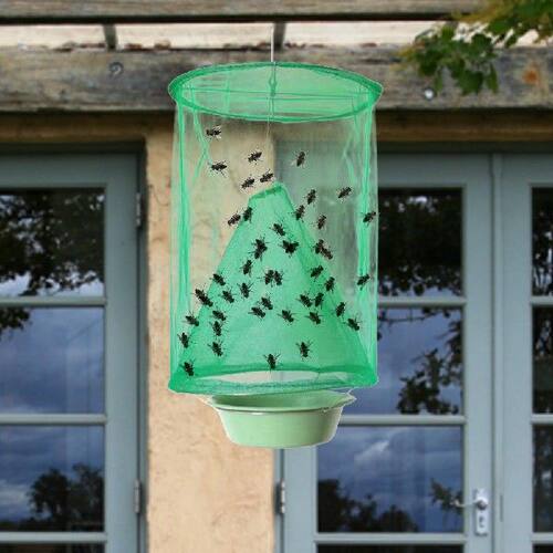 好货4/6/8pcs Flies Catcher Cage Folding Hanging Flies Net