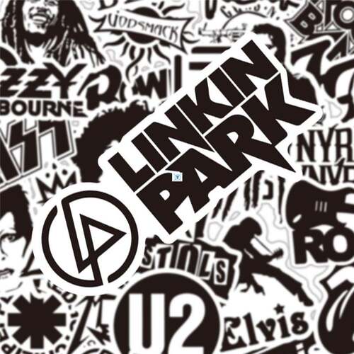 好货50 PCS Rock Sticker Music Retro Band Graffiti JDM Sticke