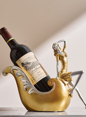 创意红酒架摆件架子斜放客厅餐边柜酒柜电视柜装饰品摆设轻奢高档