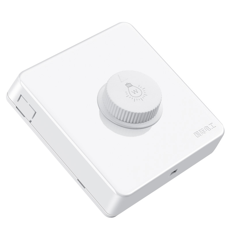 家用明装86型灯光调节亮度开关220v可控大功率调节器旋钮