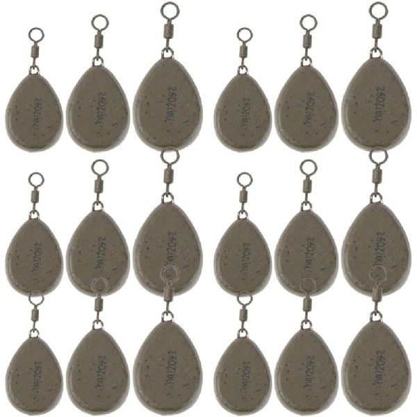 10pcs Ocean Fishing Sinker 56/70/85g Fishing Swivel Weight