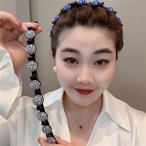 认准抖音非金属发饰网红发卡发箍编织发夹浏海固定神器镂空可爱编