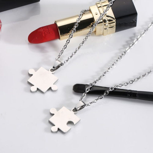 ion Stainless Steel Couple Necklace Friendship Jewelry Gifts