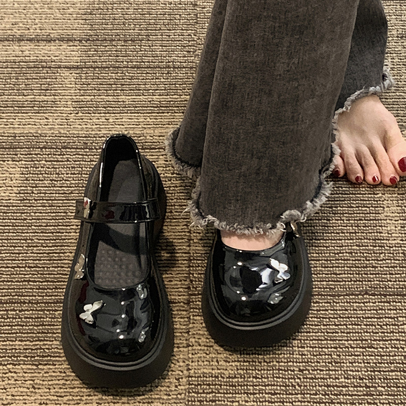 公主鞋女成人鞋子jk鞋高跟鞋丑萌鞋制服鞋罗莉塔lolita鞋猪腰子鞋