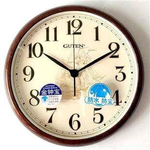 金钟宝挂钟大号防水浴室挂钟游泳池厨房防雾防水铃木机芯钟