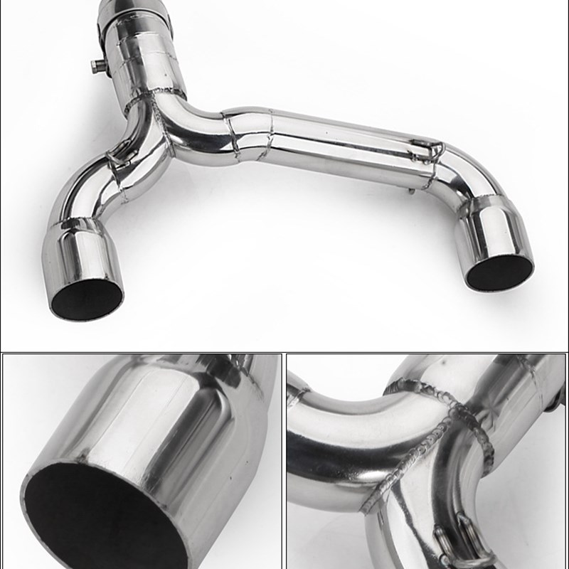 适用GSR400GSR600BK400BK600摩托车改装中段SC炸街排气管不锈钢