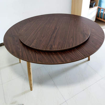 可折叠木质转盘家用圆桌餐桌小转盘转圈易收纳0.8/0.9/1.1/1.2米