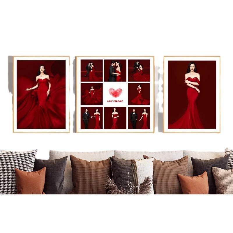 挂墙照片墙组合洗照片结婚照放大欧式框全家福画框婚纱照影楼相框