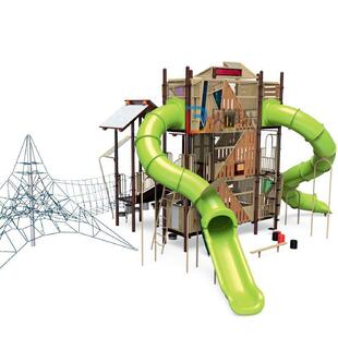 户外不锈钢滑梯室外非标儿童设备大型小区无动力游乐设施厂家生产