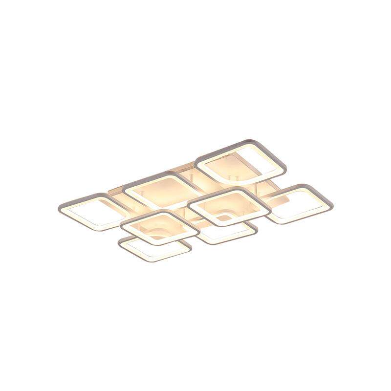 亚克力吸顶灯几何方块led卧室吸顶灯智能无极调光三色吸顶灯