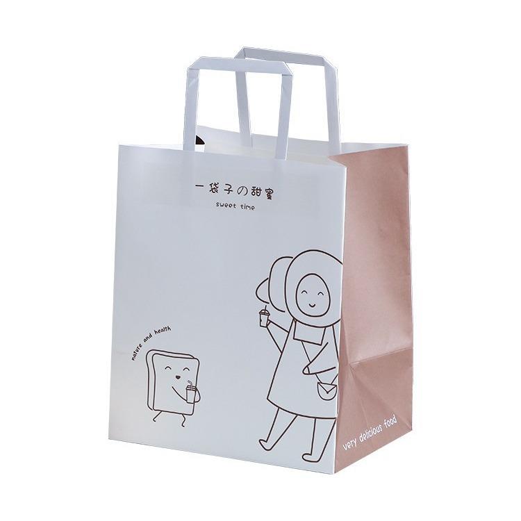 手提袋烘培外卖奶茶打包袋礼物牛皮纸袋礼品袋蛋糕甜品包装袋印刷