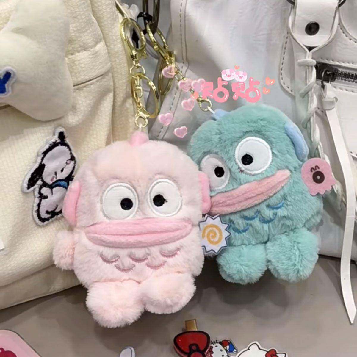 三丽鸥小丑鱼毛绒挂饰 小众丑鱼汉顿包包钥匙扣挂件 公仔情侣挂件图片